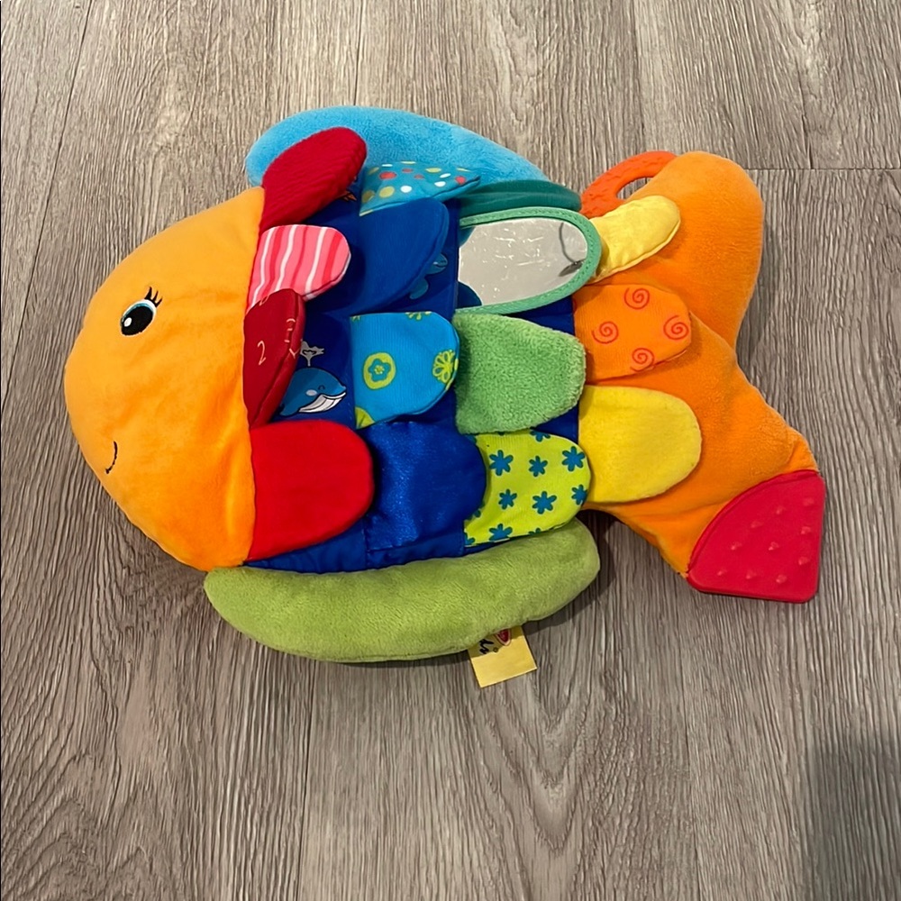 Melissa & Doug Colorful Flip Fish Plush Fish Toy